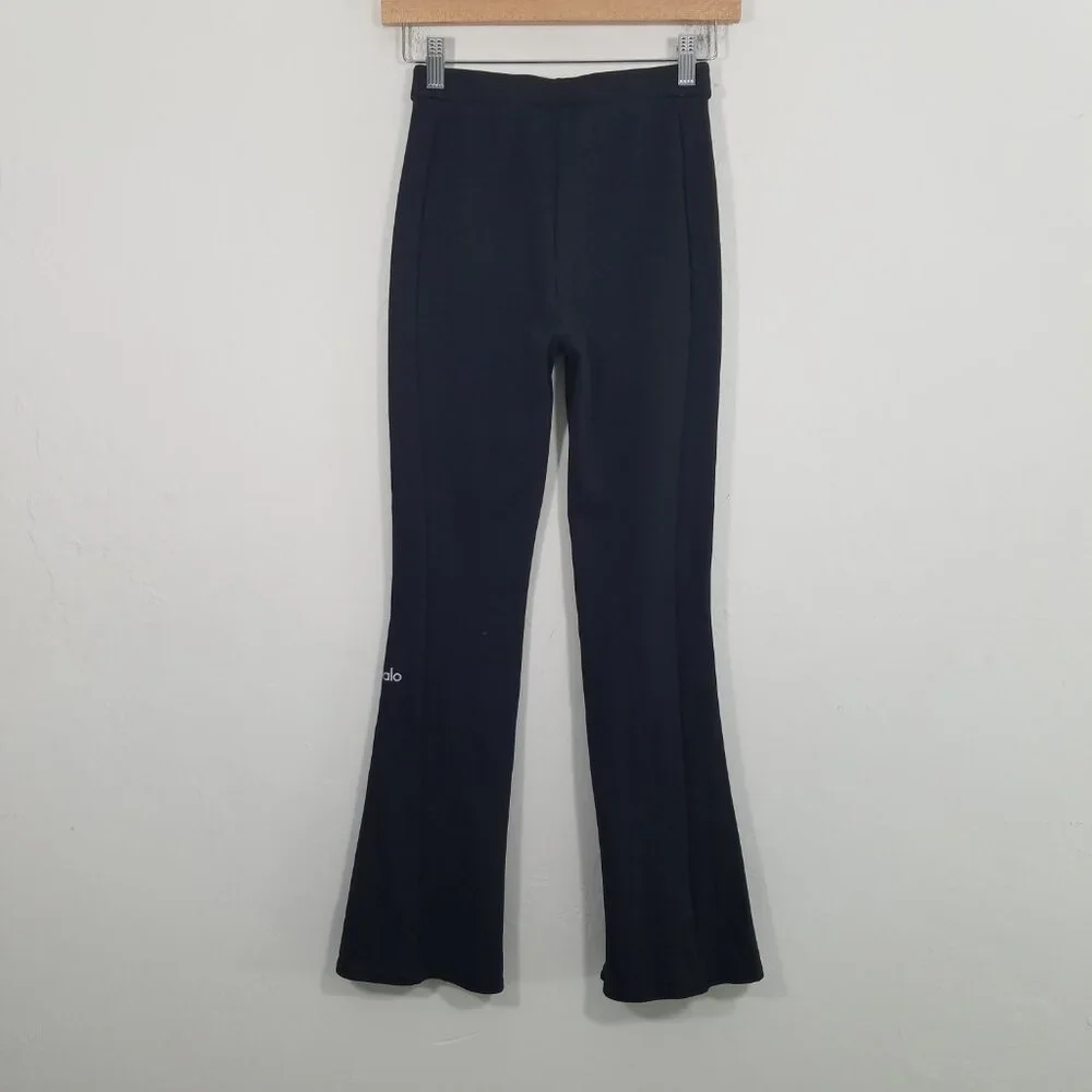 ALO Yoga Slit Zip Legs High Waist Pull-On Pants Size XS